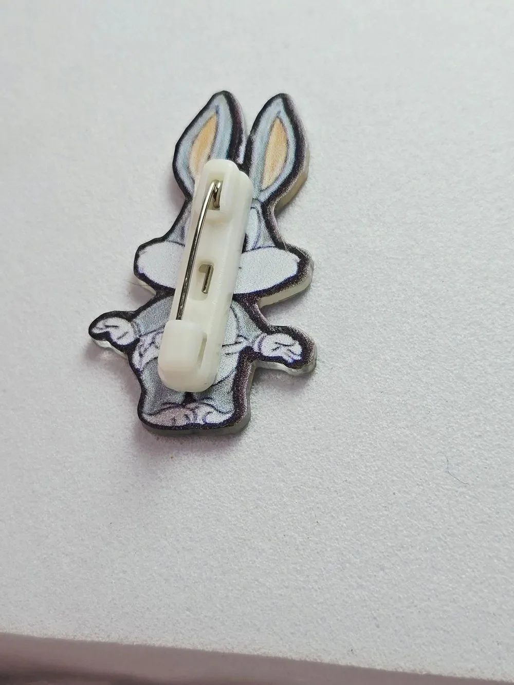 Baby Bunny Lapel Pin Cartoon Rabbit Acrylic Looney Tunes Bugs Nostalgic Chic